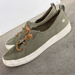 Sperry Top-siders crest vibe Olive Green Sneakers